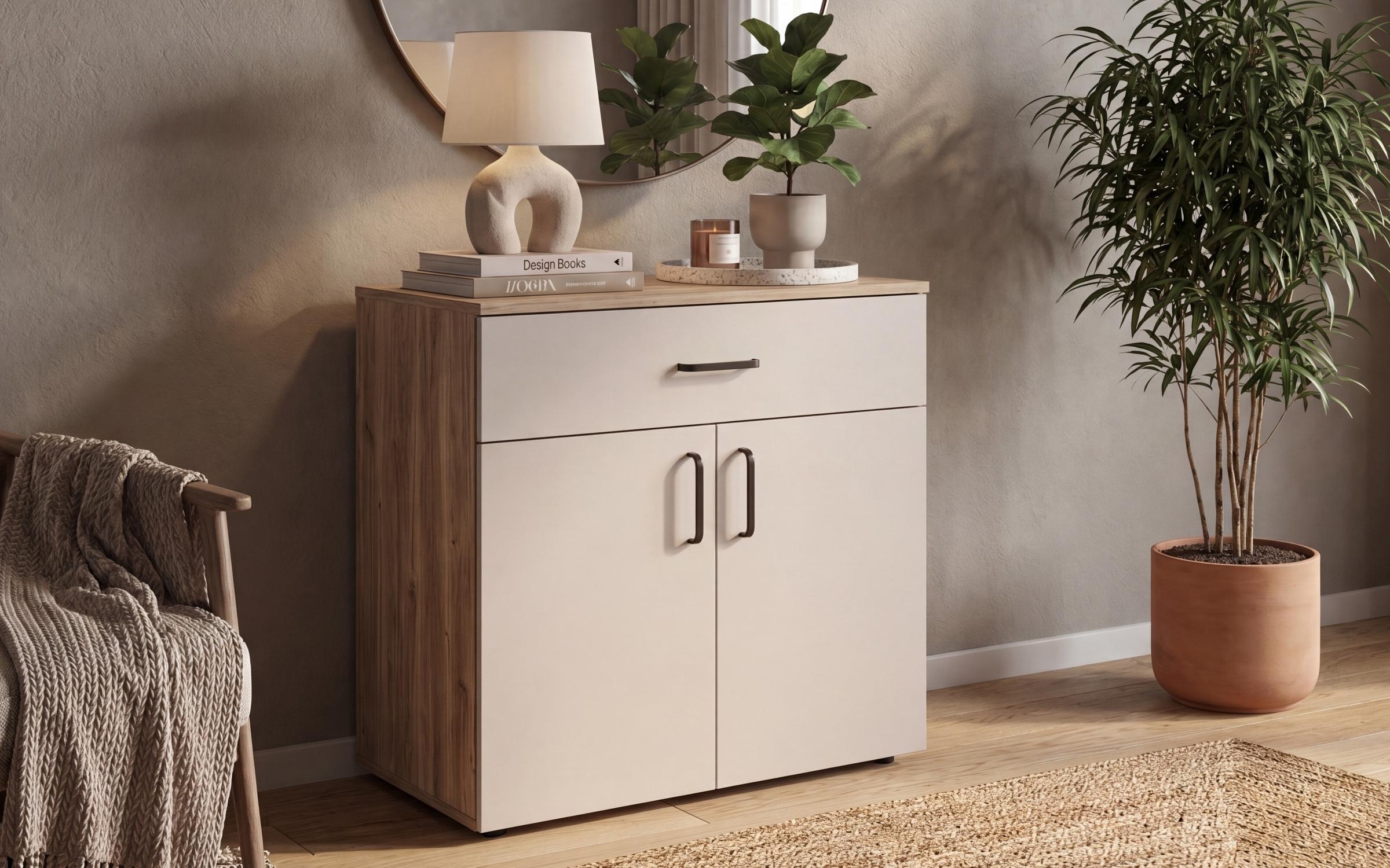 Comoda Space B, casmir + stejar Castello honey  1